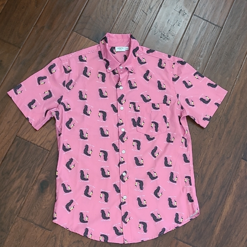 Cabana by Crown & Ivy Pink "Business in the Front, Party in the Back" size Small